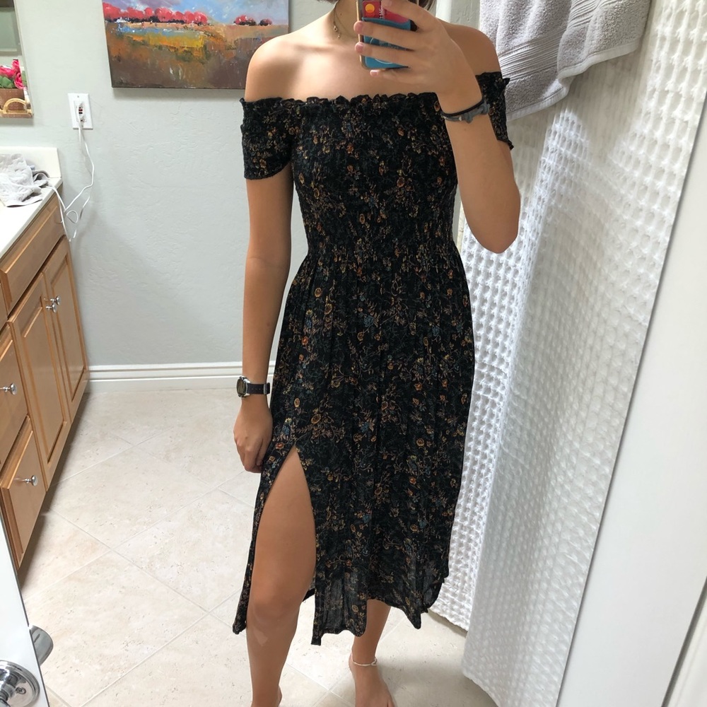 Kimchi Blue Mid-Length Black Dress